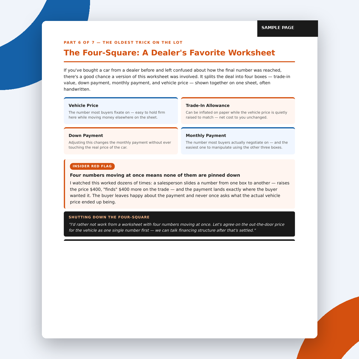 The Complete Car Negotiation Script Pack (PDF)