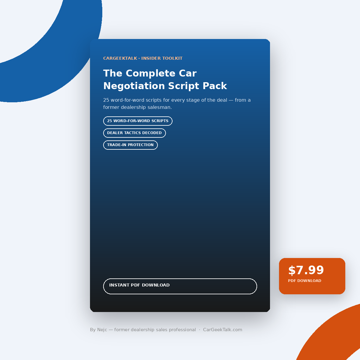 The Complete Car Negotiation Script Pack (PDF)